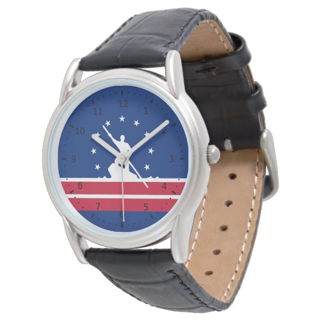 Montre Drapeau de Richmond, Virginie (Incliné)