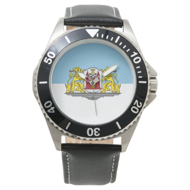 Montre Drapeau de Riga, Lettonie Wrist Watch (devant)