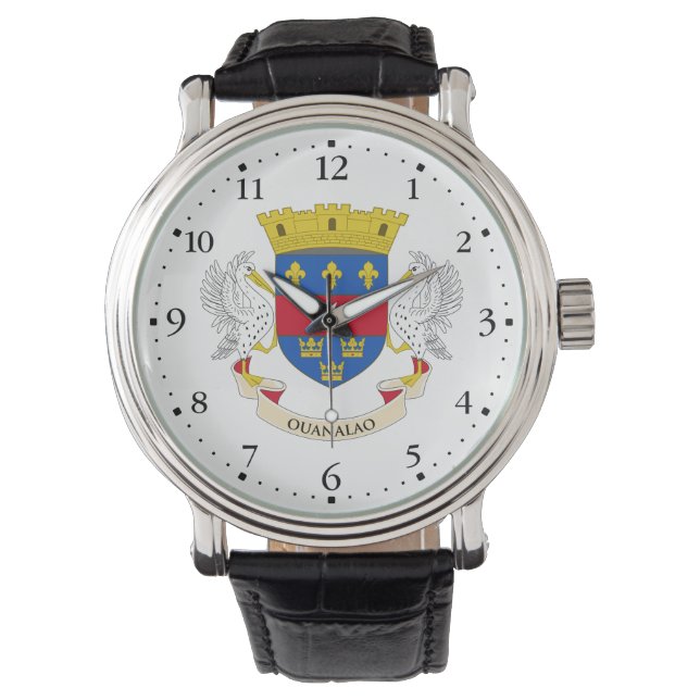 Montre Drapeau de Saint-Barthélemy (devant)