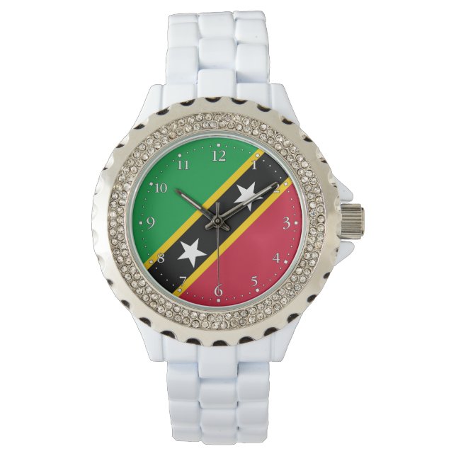 Montre Drapeau de Saint-Kitts-et-Nevis (devant)