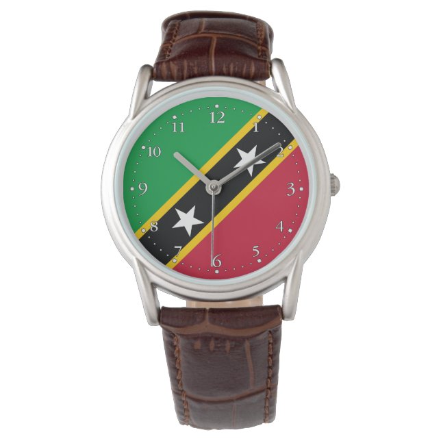 Montre Drapeau de Saint-Kitts-et-Nevis (devant)