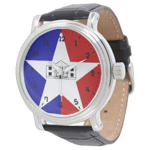 Montre Drapeau de San Antonio, Texas Watch