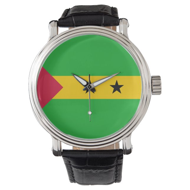 Montre Drapeau de São Tomé et Príncipe (Sao Tomé-et-Princ (devant)