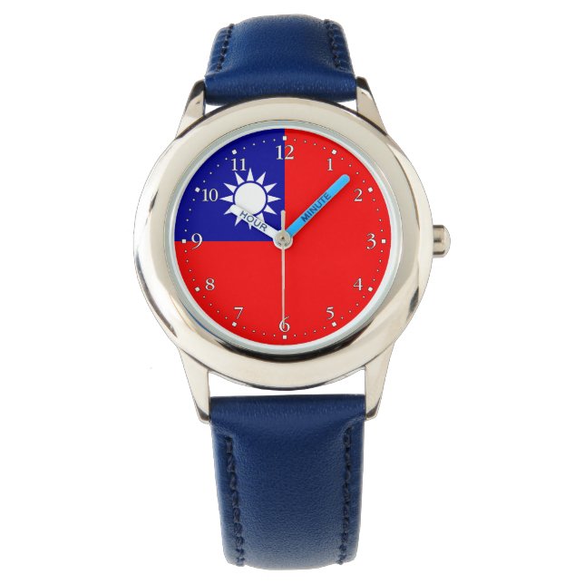 Montre Drapeau de Taïwan (devant)