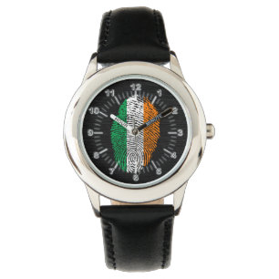 Montre Drapeau d'empreinte digitale de contact