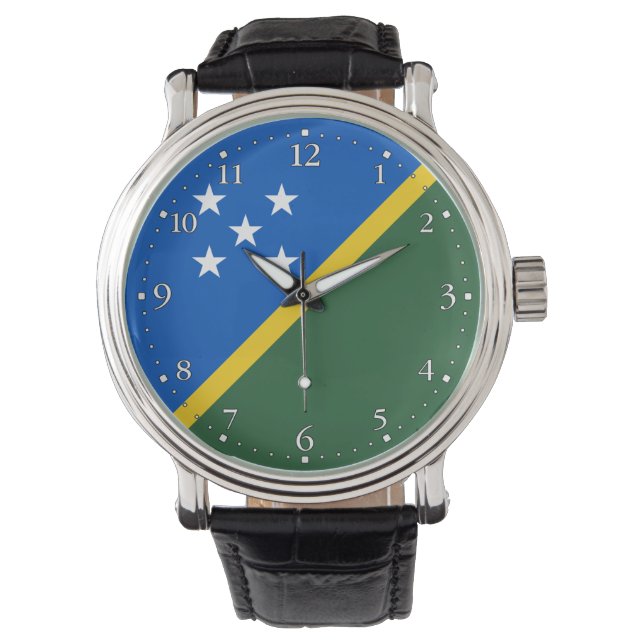 Montre Drapeau des Îles Salomon (devant)