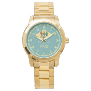 Montre Drapeau d'état Delaware Design