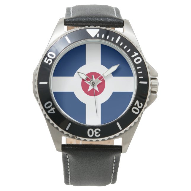 Montre Drapeau d'Indianapolis, Indiana Watch (devant)