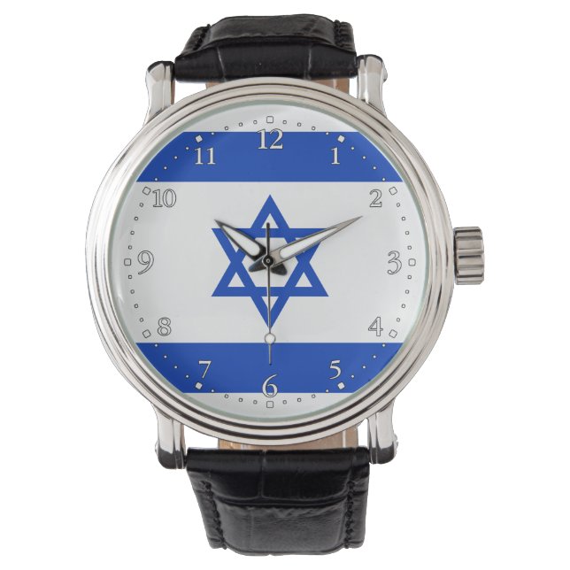 Montre Drapeau d'Israël (devant)