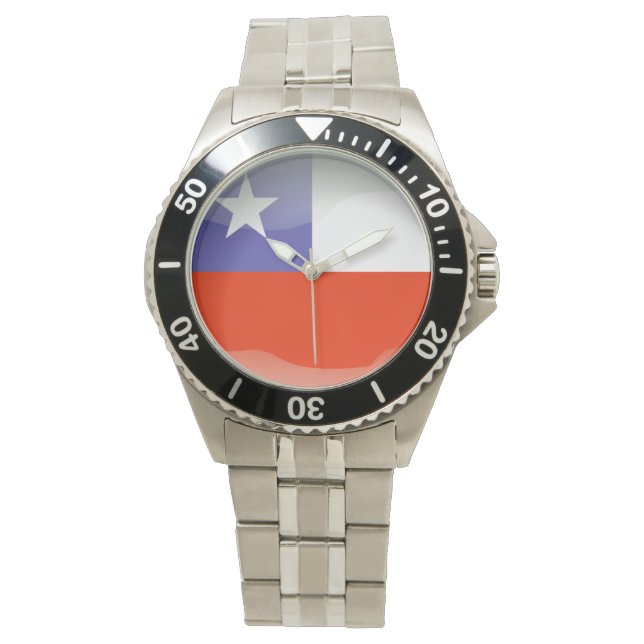 Montre Drapeau du Chili (devant)