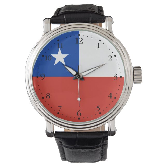 Montre Drapeau du Chili (devant)