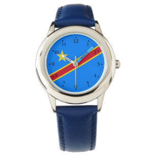 Montre Drapeau du Congo Kinshasa