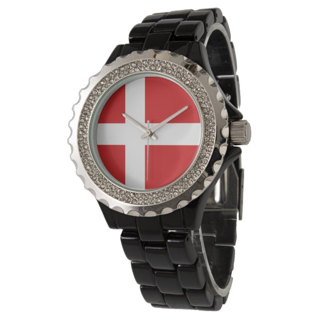 Montre Drapeau du Danemark (Incliné)