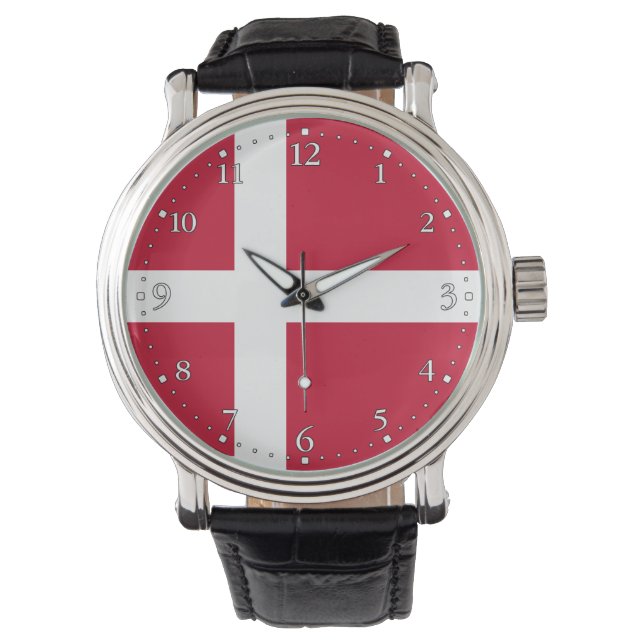 Montre Drapeau du Danemark (devant)
