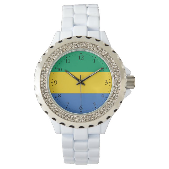Montre Drapeau du Gabon (devant)