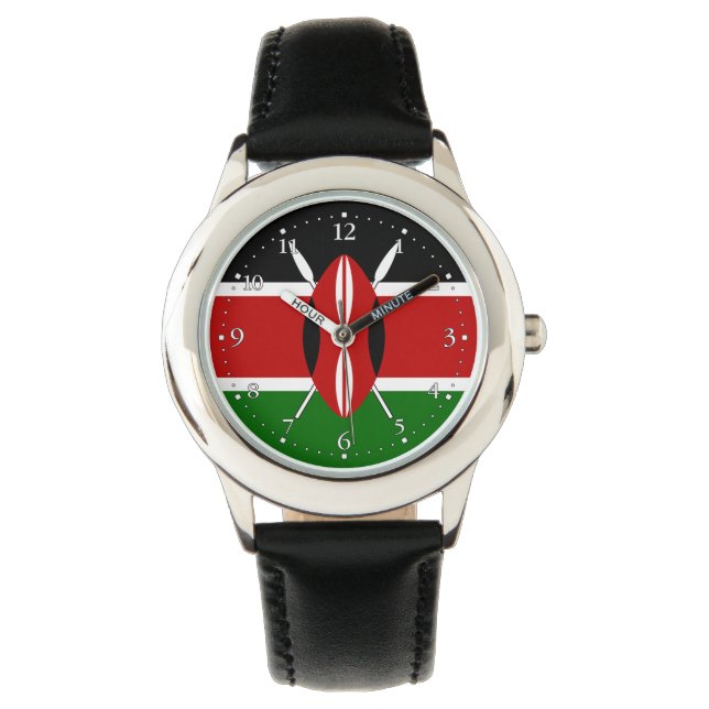 Montre Drapeau du Kenya (devant)
