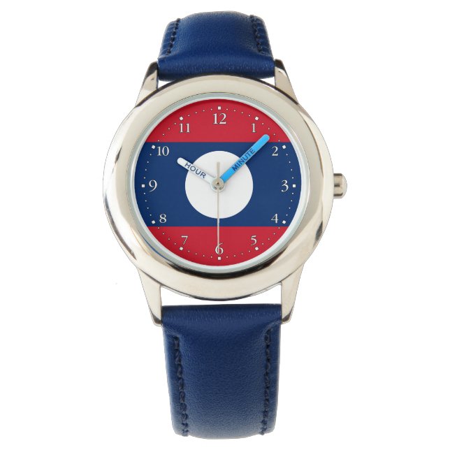 Montre Drapeau du Laos (devant)
