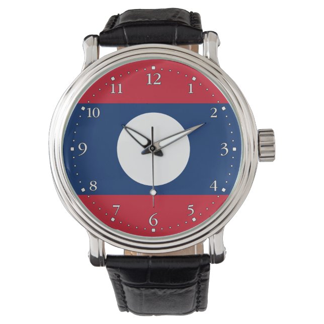 Montre Drapeau du Laos (devant)