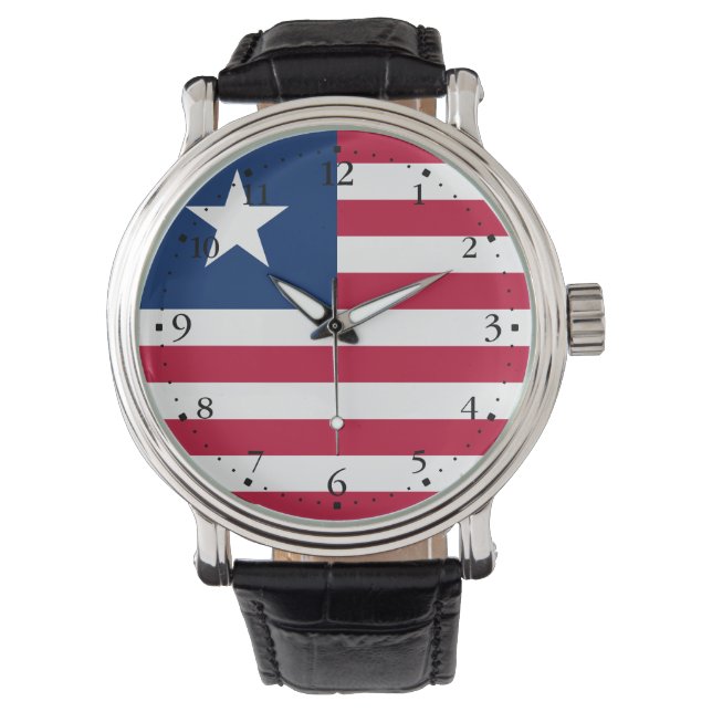 Montre Drapeau du Liberia (devant)