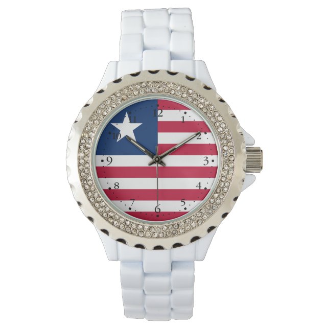 Montre Drapeau du Liberia (devant)