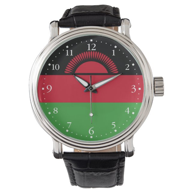 Montre Drapeau du Malawi (devant)