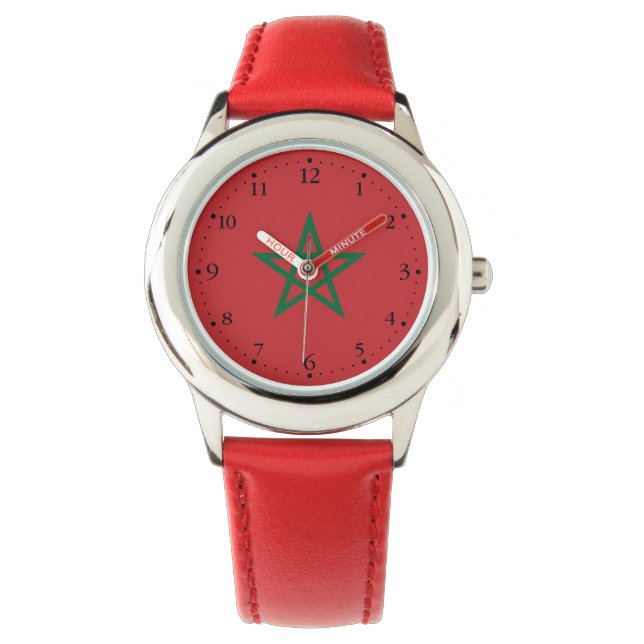Montre Drapeau du Maroc (devant)