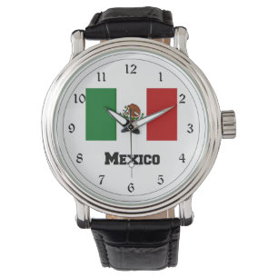 Montre Drapeau du Mexique Grande horloge