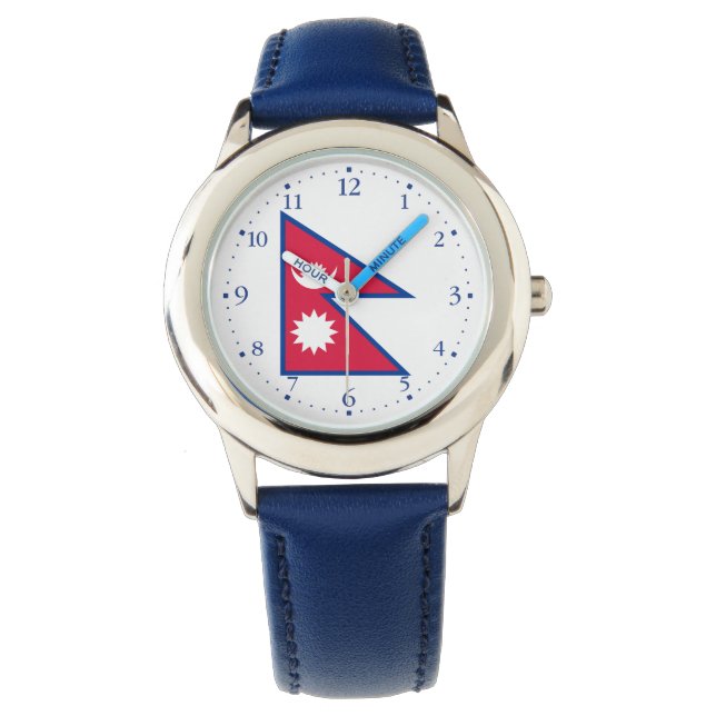 Montre Drapeau du Népal (devant)