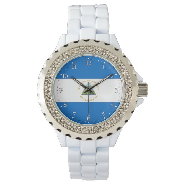 Montre Drapeau du Nicaragua (devant)