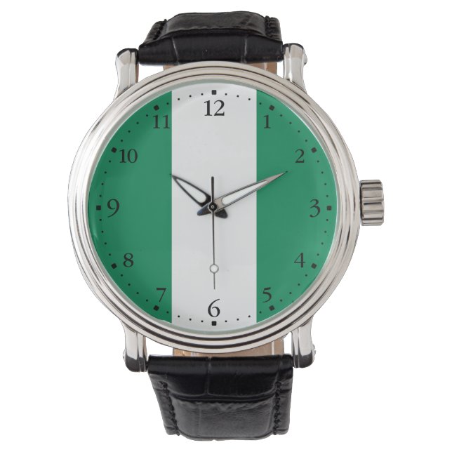 Montre Drapeau du Nigéria (devant)