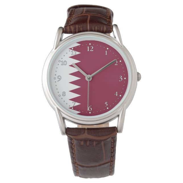 Montre Drapeau du Qatar (devant)