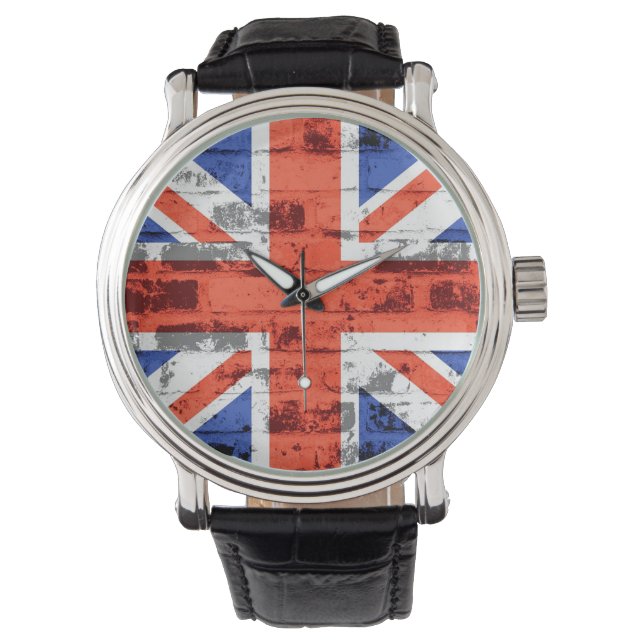 Montre Drapeau du Royaume-Uni Vintage 4 (devant)