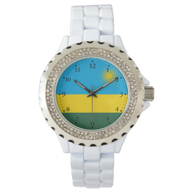 Montre Drapeau du Rwanda (devant)