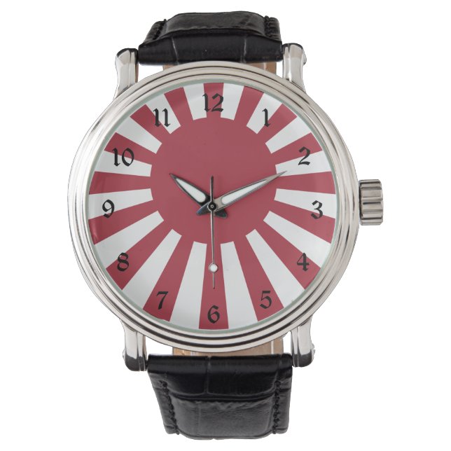 Montre Drapeau du soleil levant impérial du Japon, Edo à  (devant)