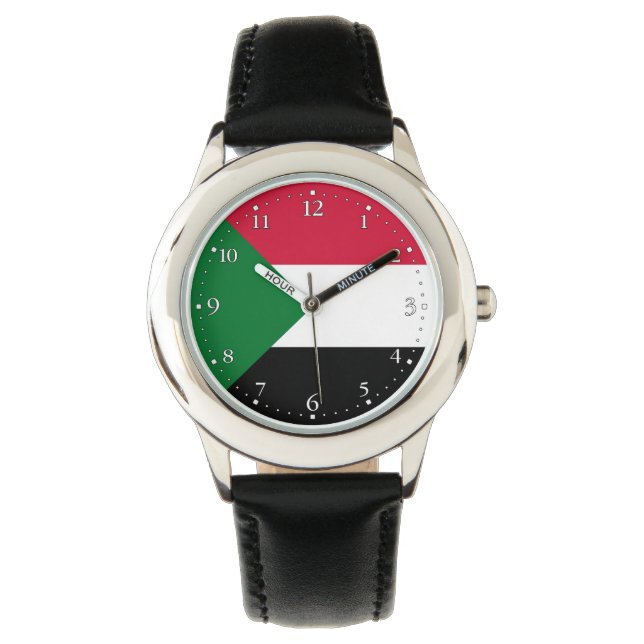 Montre Drapeau du Soudan (devant)
