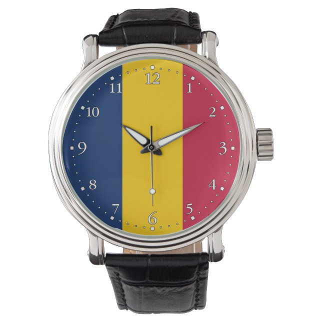 Montre Drapeau du Tchad (devant)