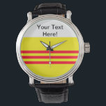 Montre Drapeau du Vietnam du Sud<br><div class="desc">Merci de vous être arrêté ! J'espère que vous aimez l'apparence de ce drapeau ! N'hésitez pas à customiser ceci pour répondre à vos besoins. Bonne journée !</div>