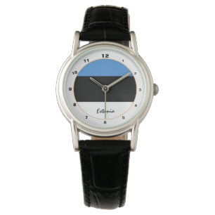 Montre Drapeau estonien & design tendance estonien