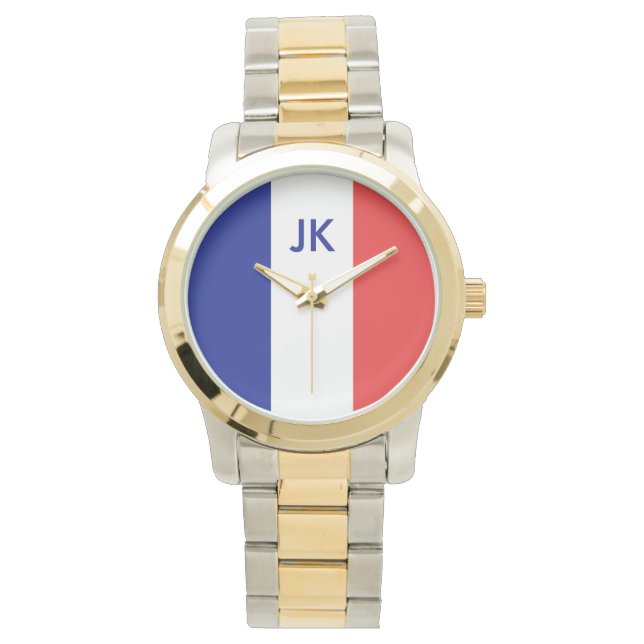 Montre Drapeau français Tricolore (devant)