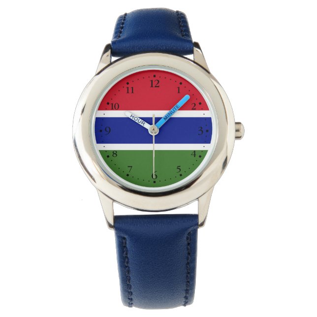 Montre Drapeau Gambie (devant)