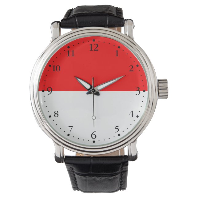 Montre Drapeau Indonésie (devant)