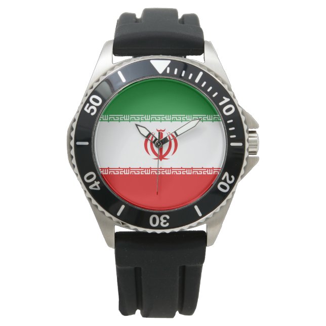 Montre Drapeau iranien (Iran) (Persan) (devant)