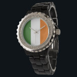Montre Drapeau irlandais<br><div class="desc">Un cadeau idéal pour tous ceux qui sont patriotes de leur pays !</div>