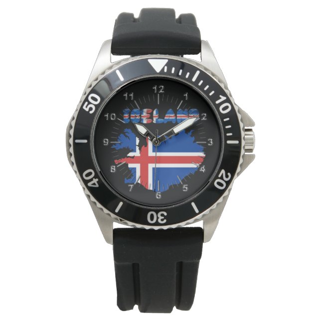 Montre Drapeau islandais (devant)