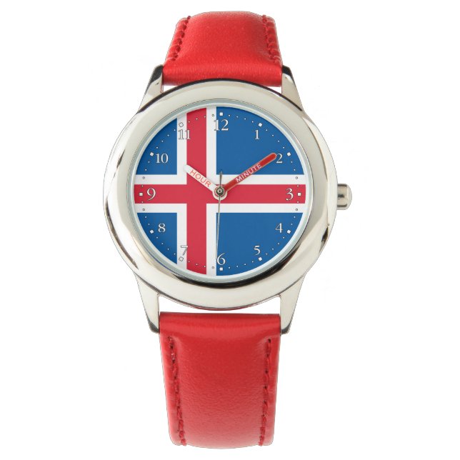 Montre Drapeau Islande (devant)