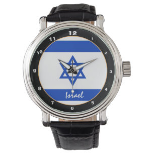 Montre Drapeau israélien et Jérusalem, fans israéliens