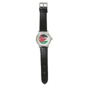 Montre Drapeau jordanien & mode jordanienne, arabe Non /d (Plat)