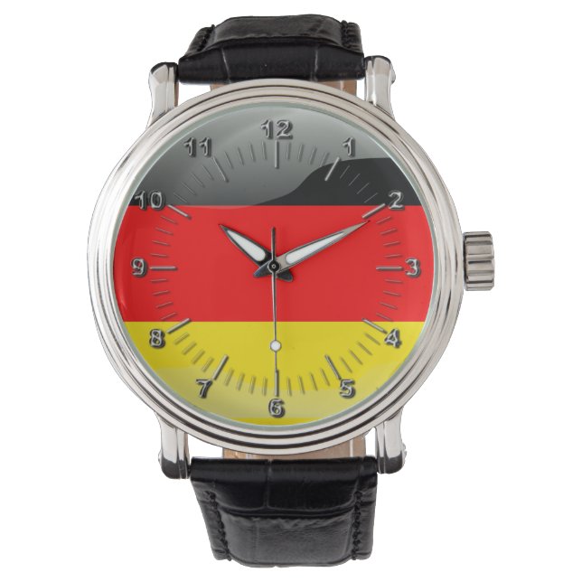 Montre Drapeau lustré allemand (devant)