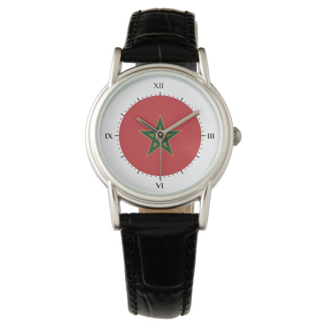 Montre Drapeau marocain (devant)