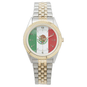 Montre Drapeau mexicain brillant